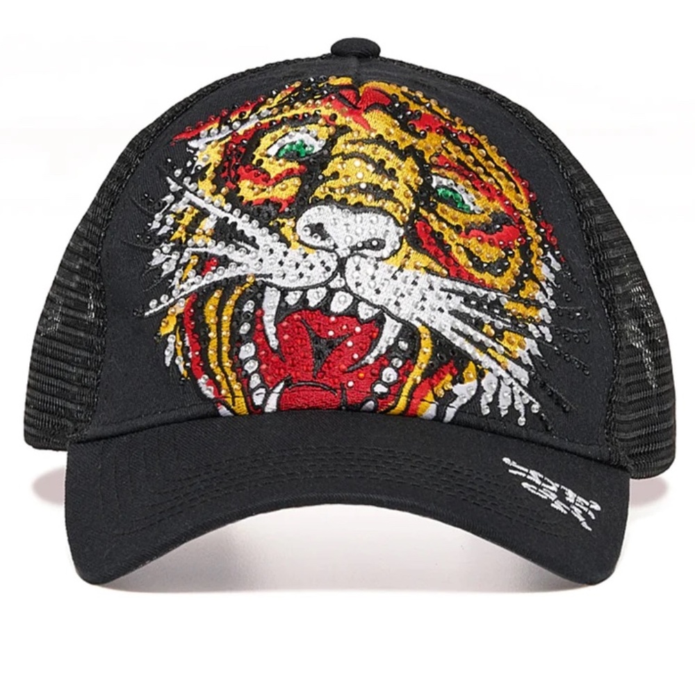 Ed Hardy - "Rhinestone Tiger Hat"